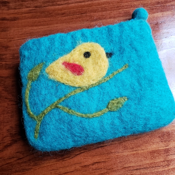 Charlotte Russe Handbags - Charlotte Russe | Birdy Zipper Beauty Pouch